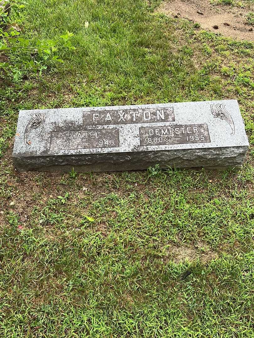 Dempster Paxton's grave. Photo 1