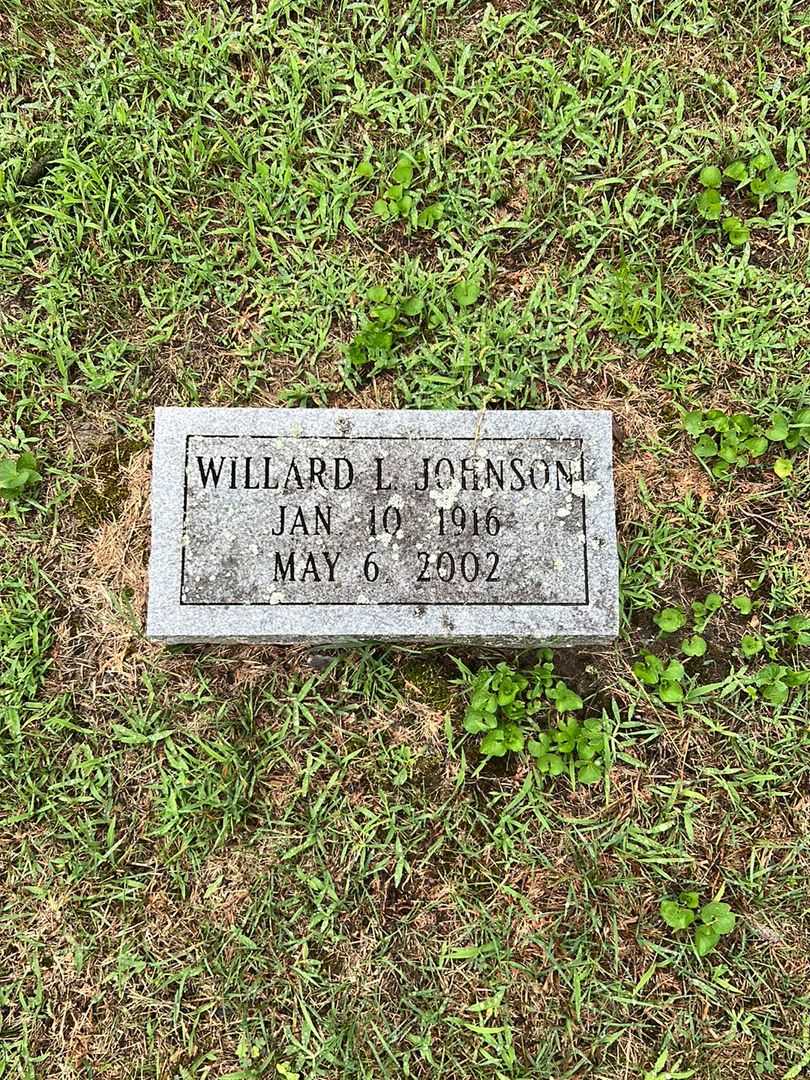 Willard L. Johnson's grave. Photo 1