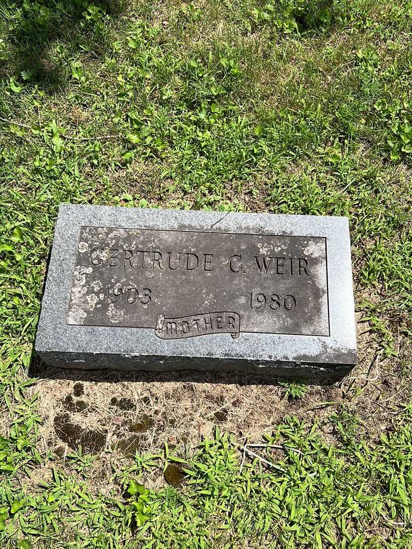 Gertrude C. Weir's grave. Photo 1