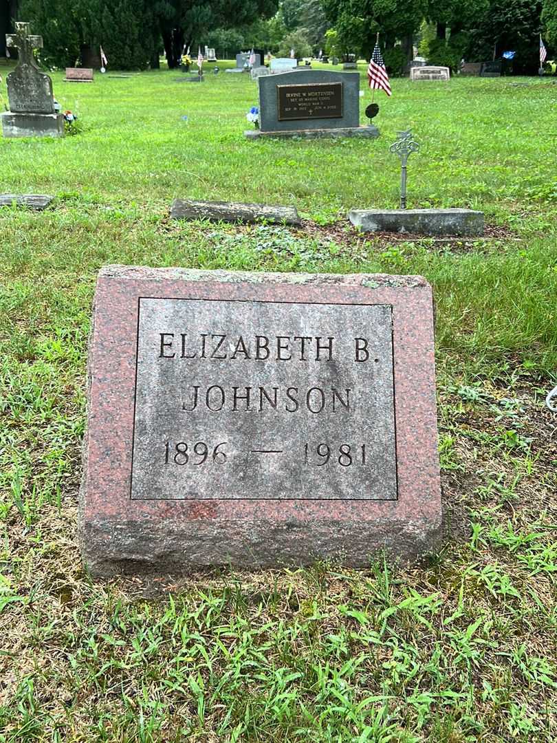 Elizabeth B. Johnson's grave. Photo 1