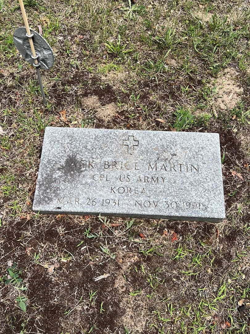 Jack Brice Martin's grave. Photo 1
