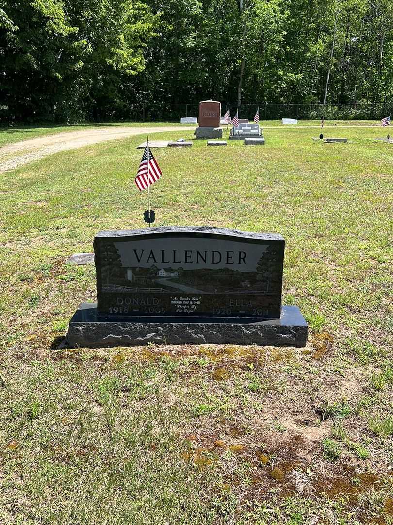 Ella Vallender's grave. Photo 2