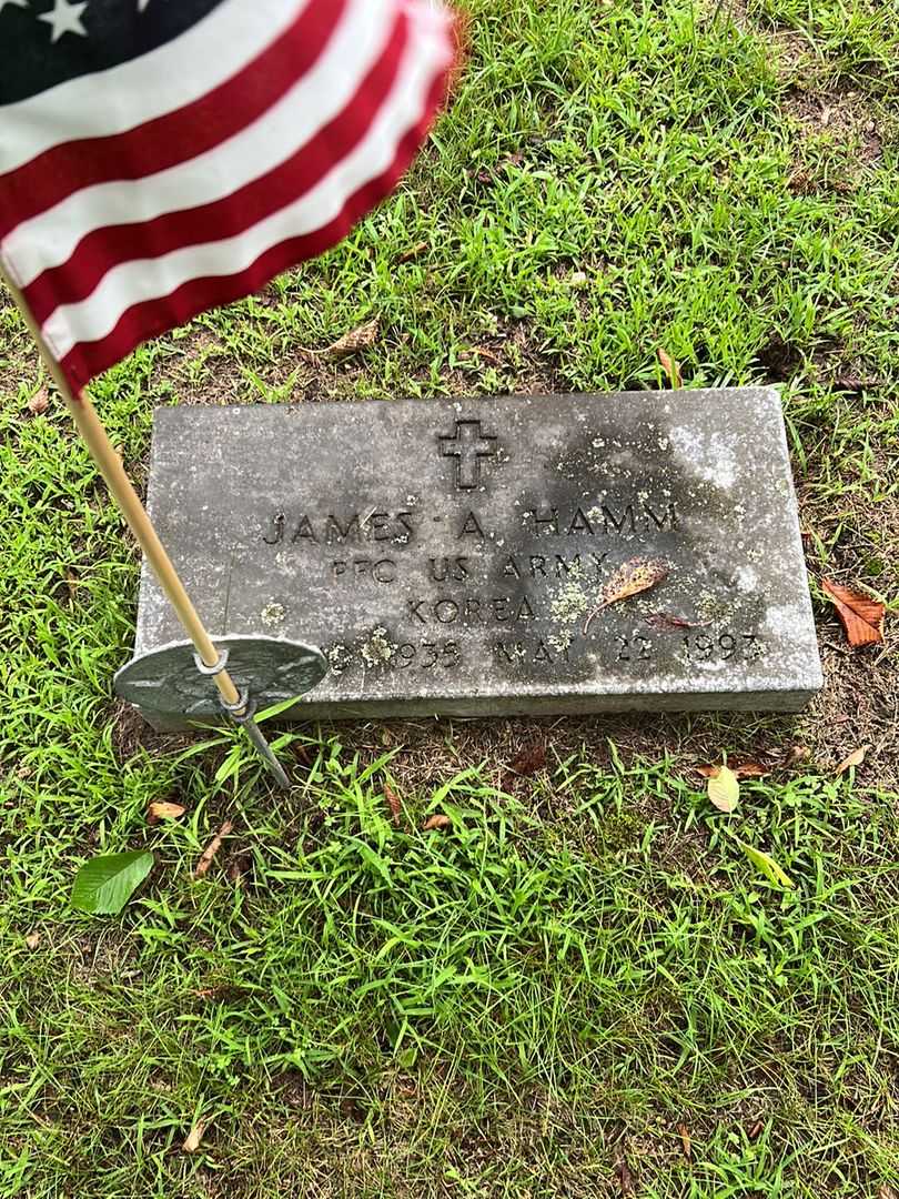 James A. Hamm's grave. Photo 1