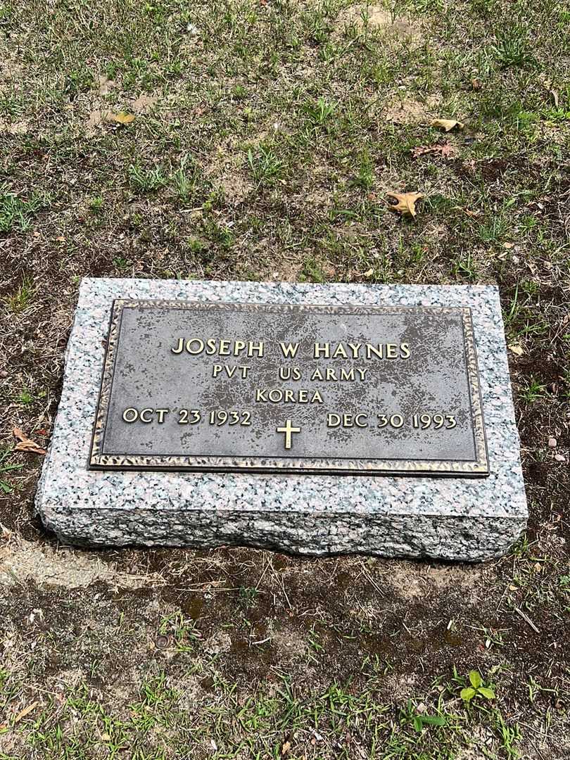 Joseph W. Haynes's grave. Photo 1