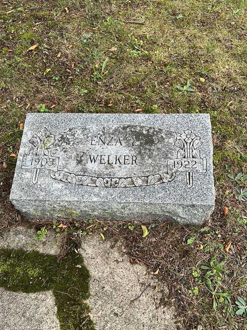 Enza L. Welker's grave. Photo 1