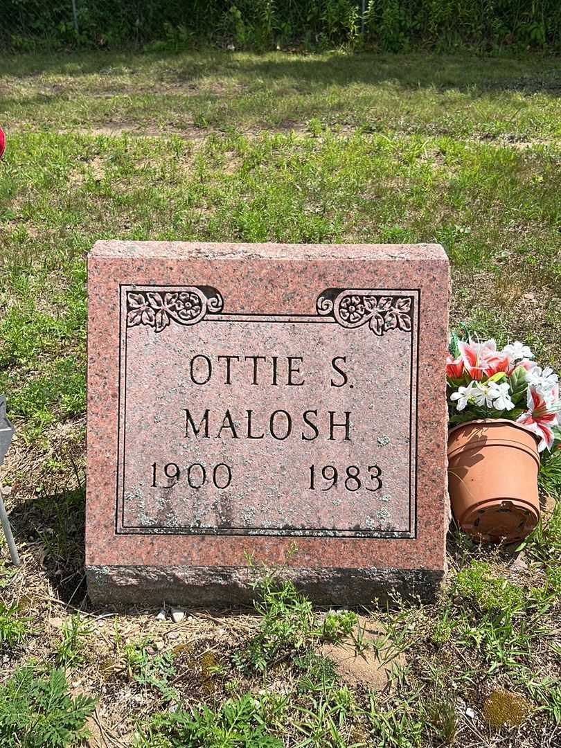 Ottie S. Malosh's grave. Photo 1
