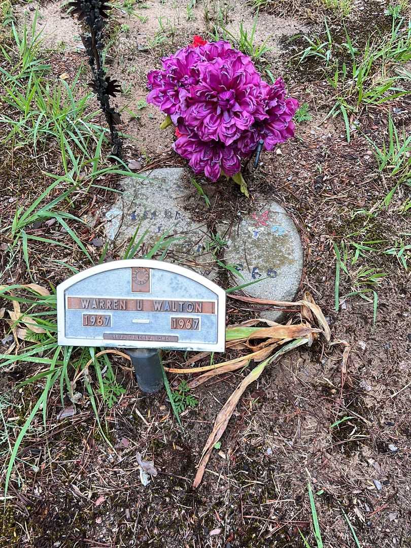 Warren L. Walton's grave. Photo 1