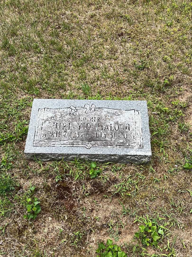 Shirley D. Malosh's grave. Photo 1
