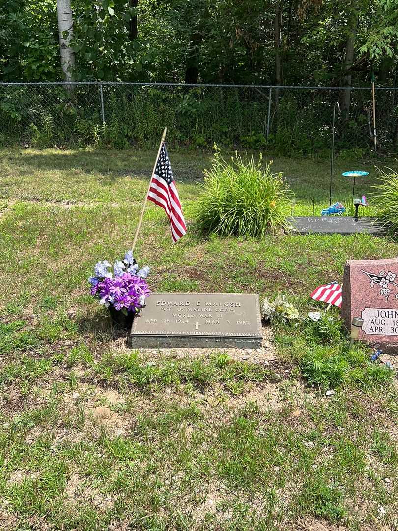 Edward E. Malosh's grave. Photo 2