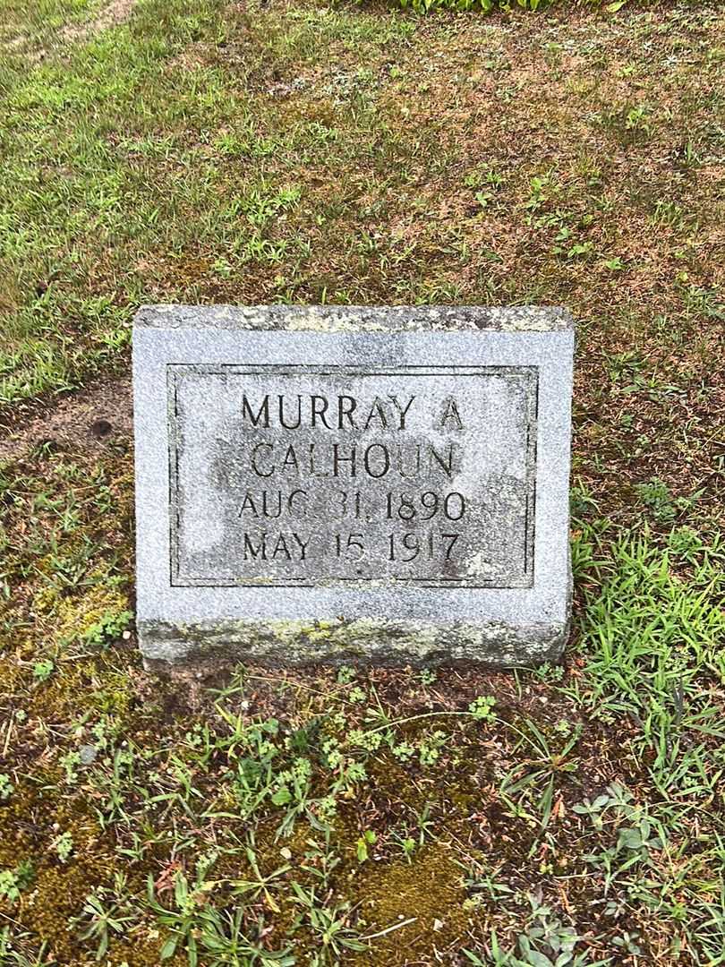 Murray A. Calhoun's grave. Photo 3