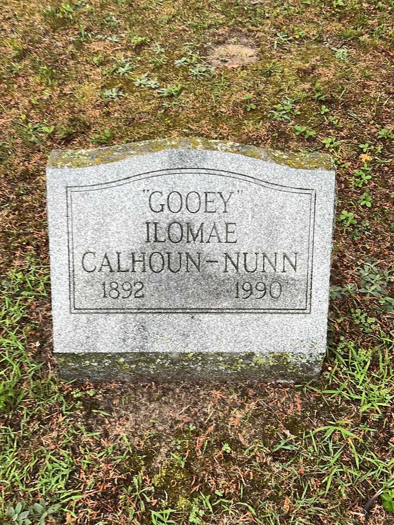 Ilomae "Gooye" Calhoun-Nunn's grave. Photo 3