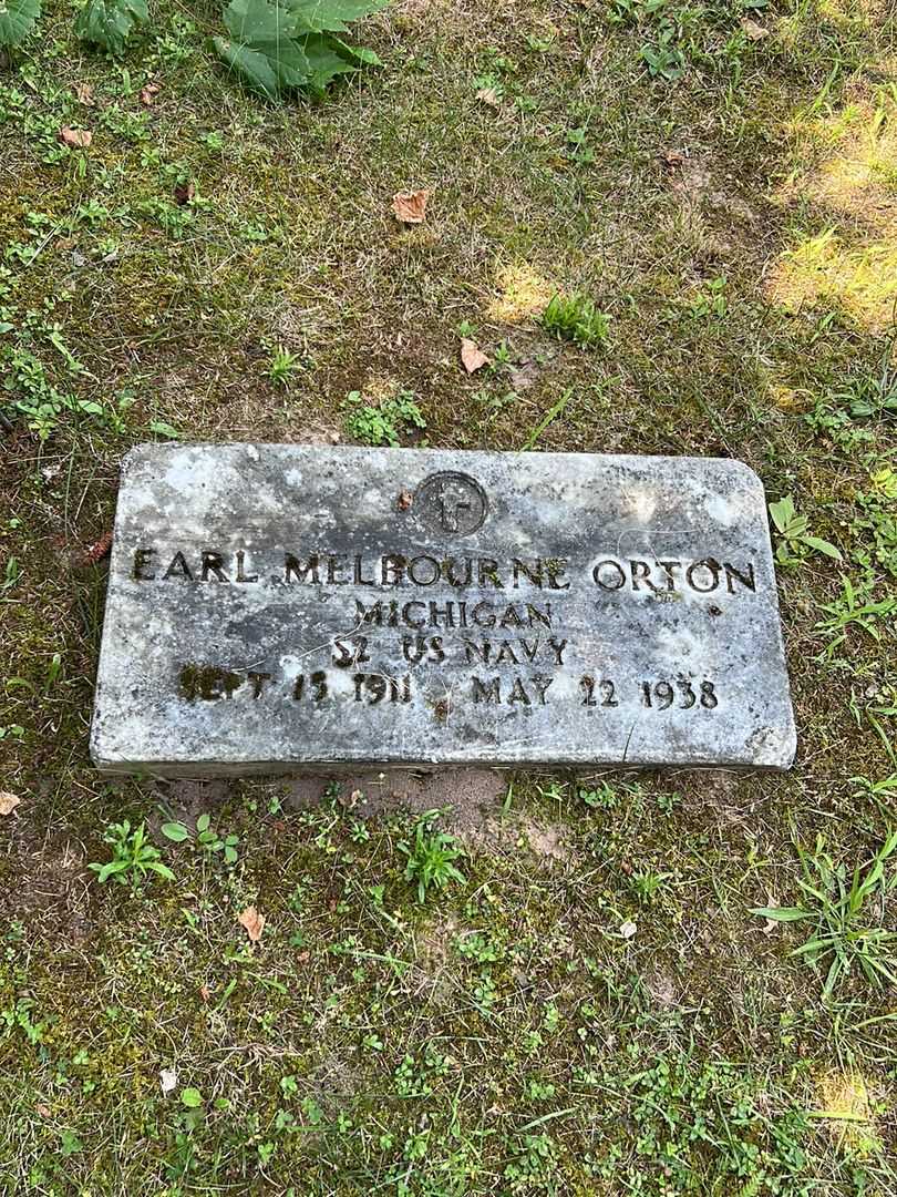Earl Melbourne Orton's grave. Photo 1