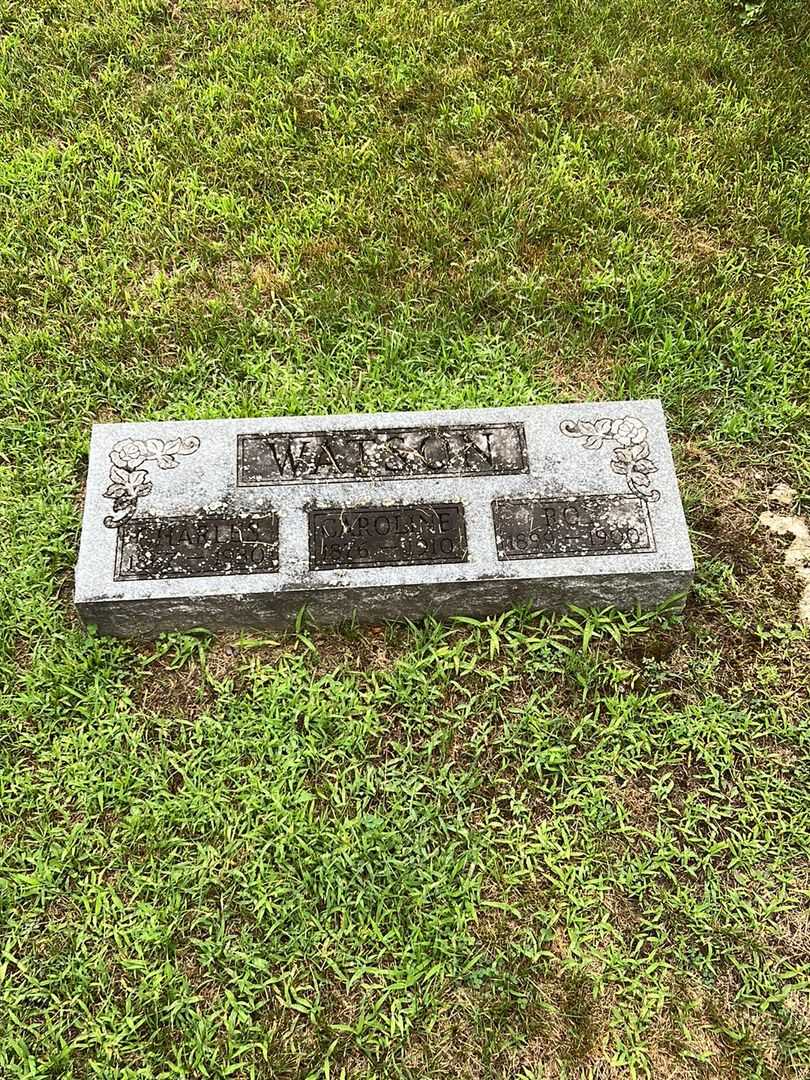 Charles Watson's grave. Photo 1