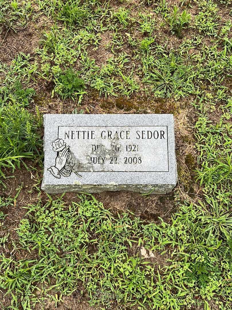 Nettie Grace Sedor's grave. Photo 1