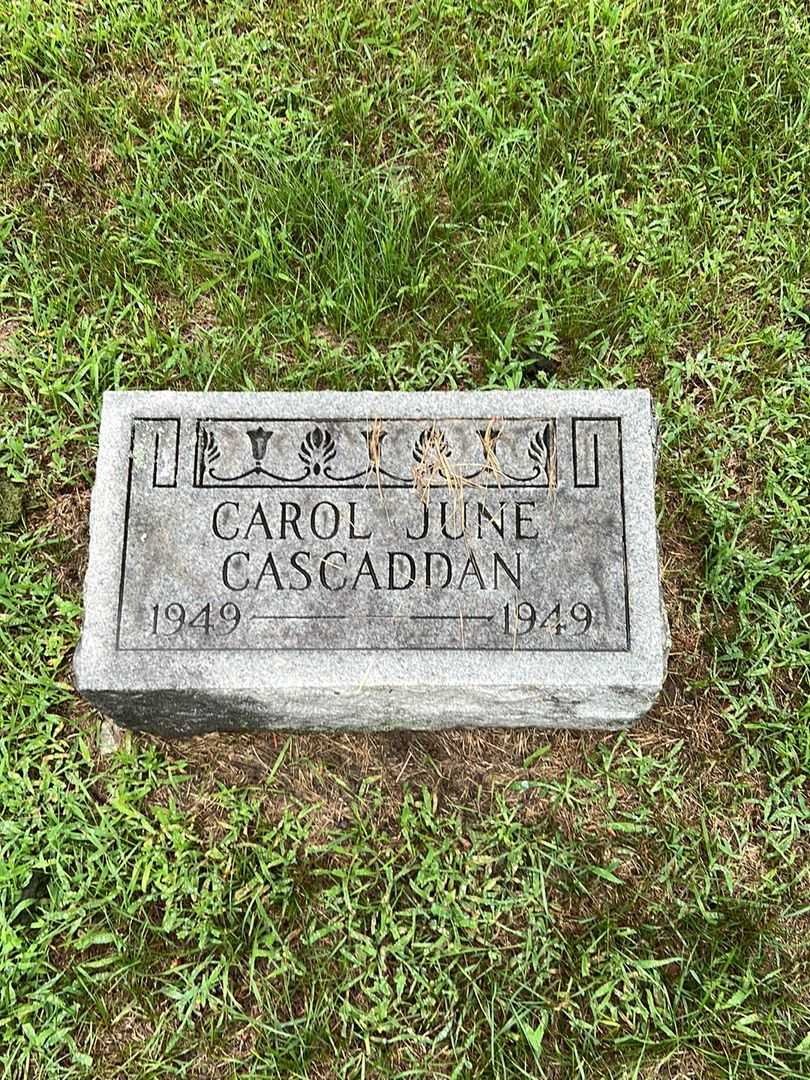 Carol June Cascaddan's grave. Photo 1