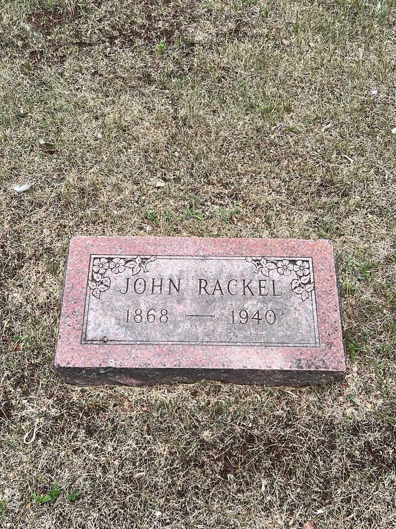 John Rackel's grave. Photo 1