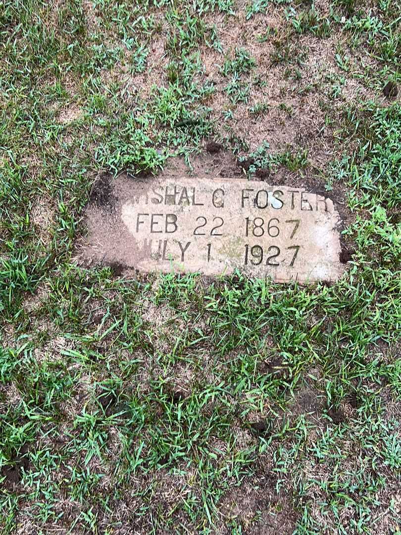 Marshall G. Foster's grave. Photo 1