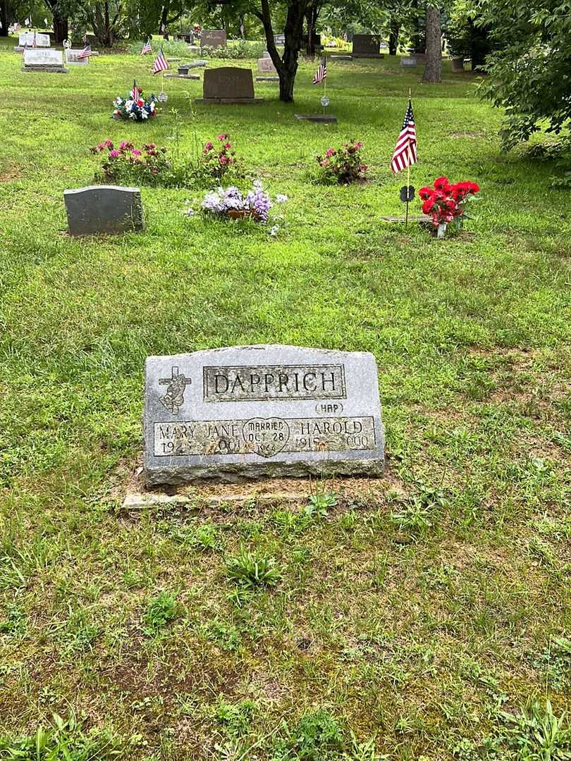 Mary Jane Dapprich's grave. Photo 2