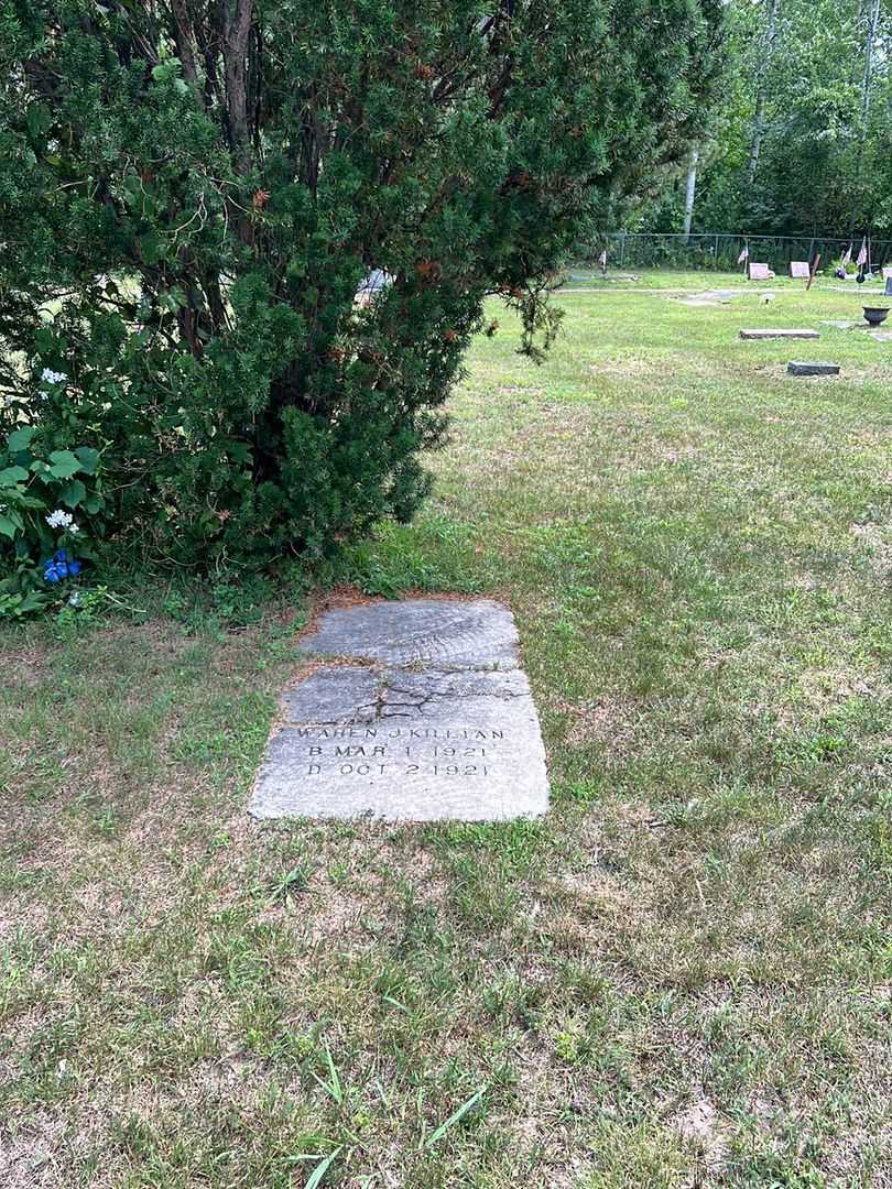 Waren J. Killian's grave. Photo 2