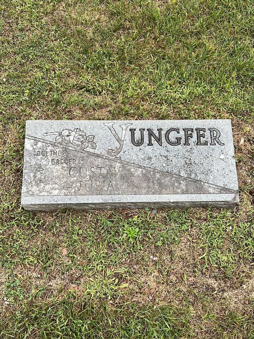 Gustav Yungfer's grave. Photo 3