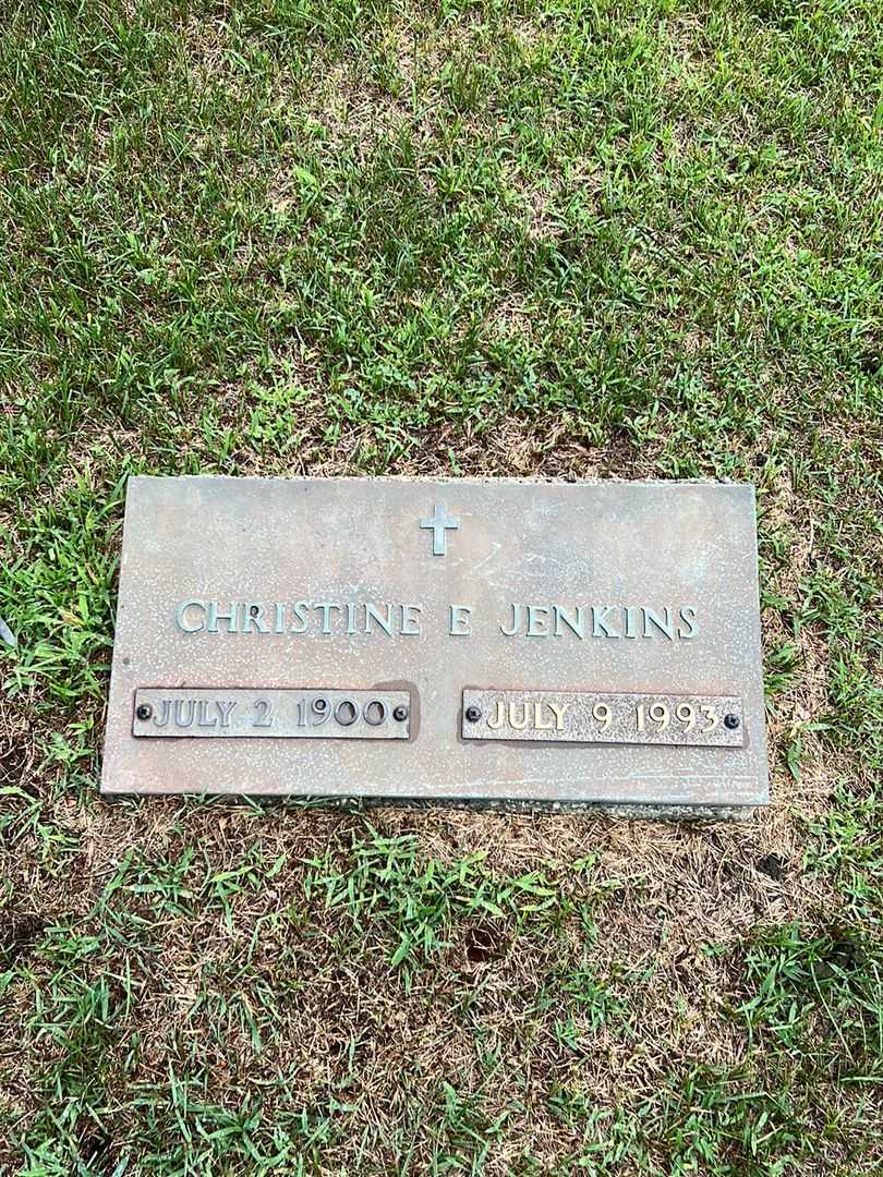 Christine E. Jenkins's grave. Photo 3