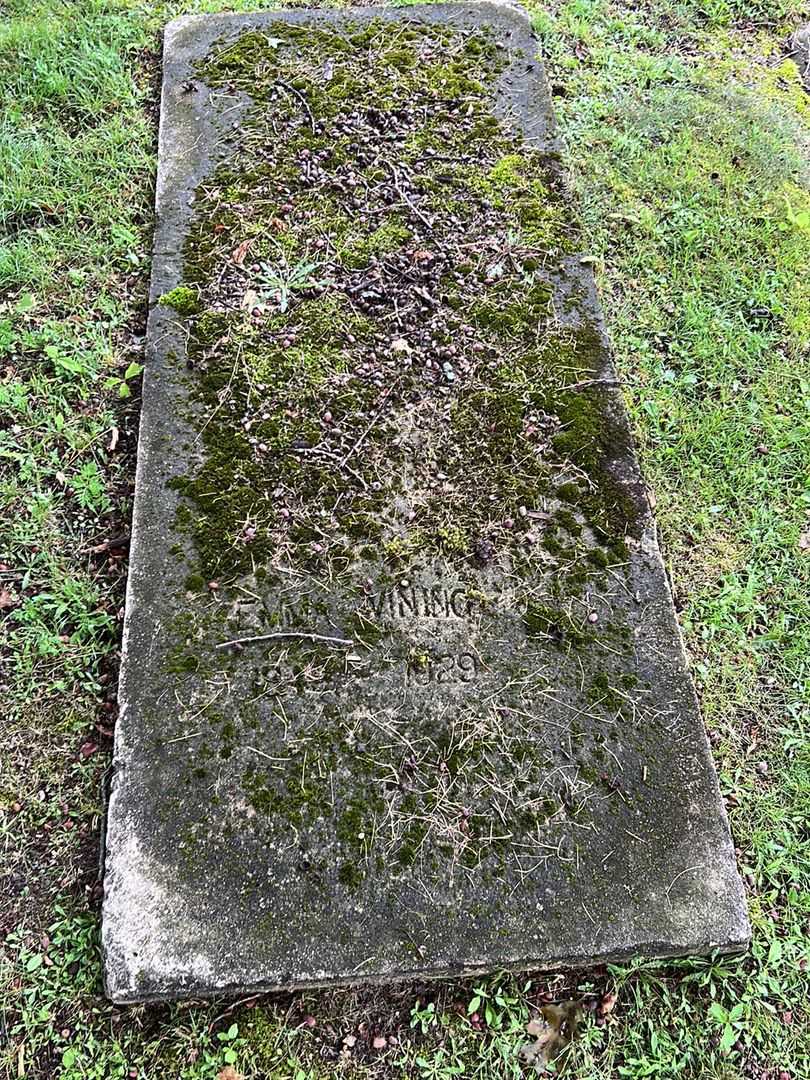 Emma Vining's grave. Photo 1