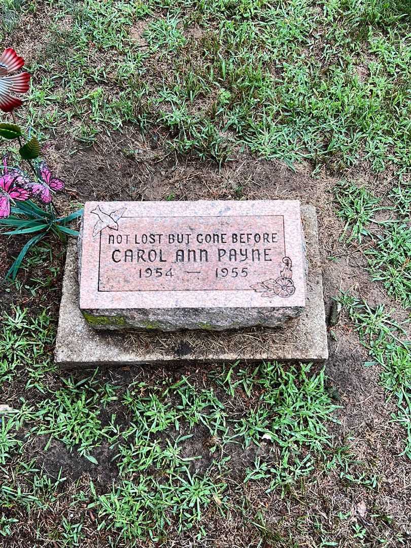 Carol Ann Payne's grave. Photo 1