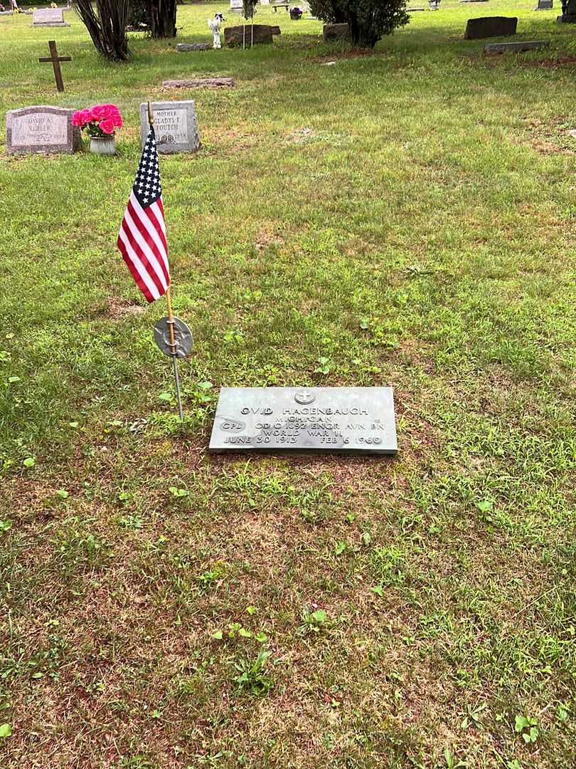Ovid Hagenbaugh's grave. Photo 2