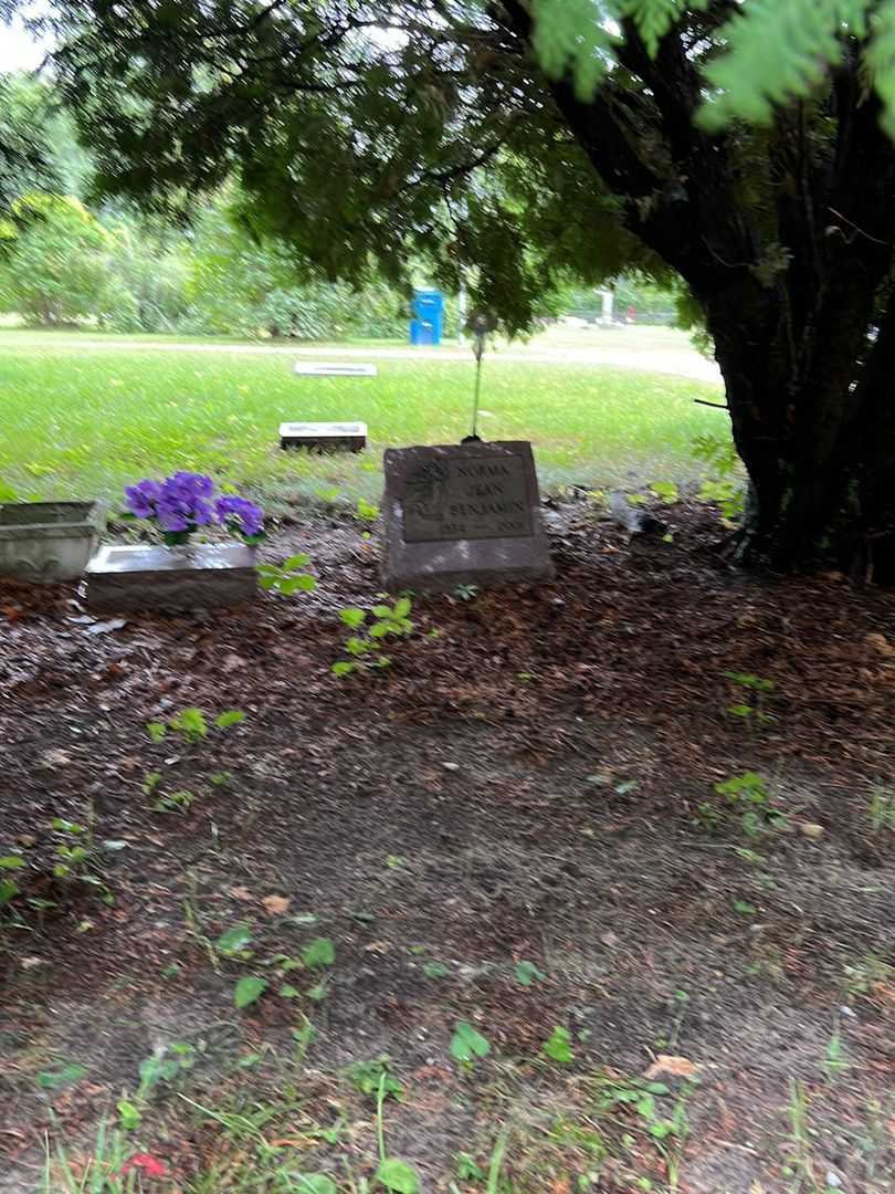 Norma Jean Benjamin's grave. Photo 2